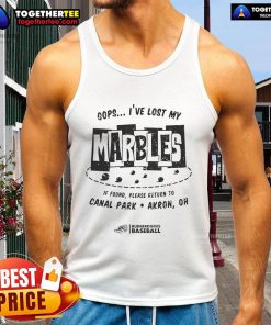 Official Rubberducks Baseball 'Oops I've Lost My Marbles' tank top featuring a fun design for baseball fans.