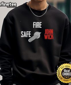Official Safe Semi John Wick Sweatshirt featuring iconic design inspired by the action film series.