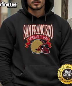 Official San Francisco Football vintage hoodie established 1946, showcasing classic design and team spirit.