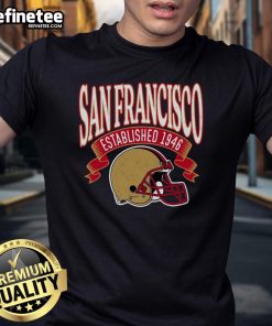 Vintage San Francisco Football T-Shirt established 1946, featuring classic design and team colors for fans and collectors.