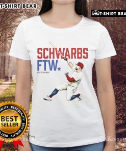 Official Schwarbs FTW Kyle Schwarber Ladies Tee featuring a stylish design for fans of the baseball star Kyle Schwarber.