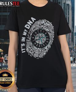 Official Seattle Mariners 'It's In My DNA' ladies tee featuring vibrant team colors and stylish design for female fans.