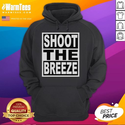 Stylish Official Shoot the Breeze Hoodie in navy, perfect for casual wear and showcasing your unique style.
