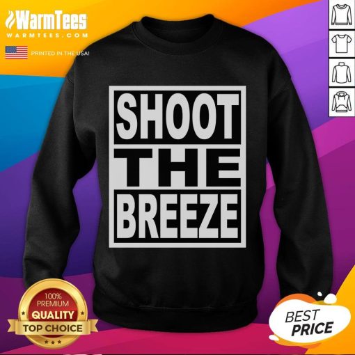 Cozy Official Shoot The Breeze Sweatshirt in soft fabric, perfect for casual wear and stylish comfort.