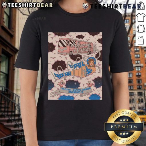 Official Sierra Ferrell July 14, 2025 poster at Capitol Theatre, Davenport, IA, featuring Ladies Tee design.