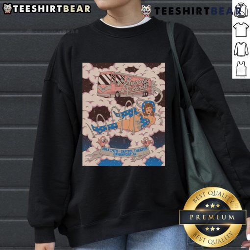 Official Sierra Ferrell July 14, 2025 Capitol Theatre Davenport IA concert poster on a sweatshirt.