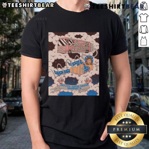 Official Sierra Ferrell July 14, 2025, Capitol Theatre Davenport, IA concert poster T-shirt design featuring vibrant graphics.