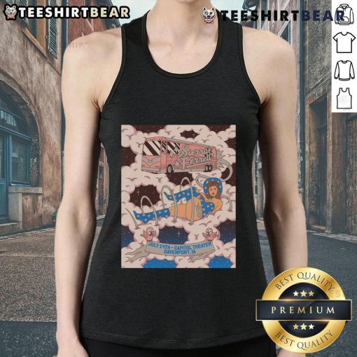 Alt Text: Official Sierra Ferrell July 14, 2025 poster for Capitol Theatre Davenport IA, featuring a stylish tank top design.