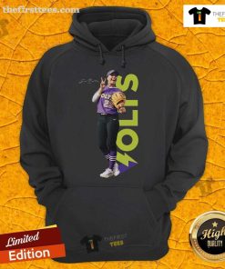 Official Sis Bates Volts Hoodie in navy blue, featuring the team's logo and stylish design for fans and athletes.