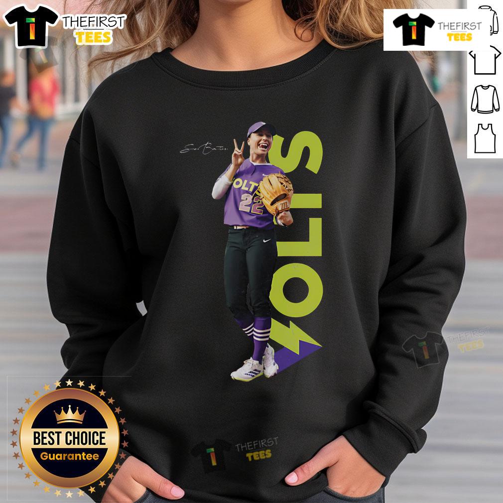 Official Sis Bates Volts Sweatshirt Alt Text: Official Sis Bates Volts Sweatshirt featuring a stylish design, perfect for fans and casual wear enthusiasts.