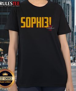 Official Sophie Cunningham Indiana SOPHI3 Ladies Tee featuring stylish design and comfortable fit for fans.