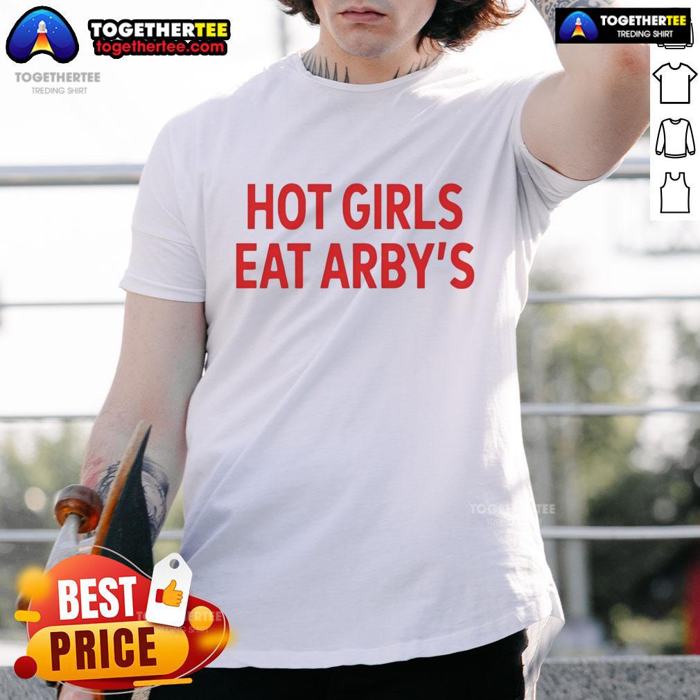 Official Sophie Cunningham Wearing Hot Girls Eat Arby'S T Shirt Official Sophie Cunningham wearing a Hot Girls Eat Arbys T-shirt, showcasing a trendy and playful fashion statement.