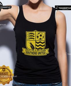 Official Southend United logo tank top featuring the club's emblem on a stylish athletic design.