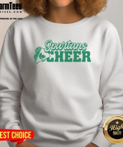 Official Spartans Cheer Block Sweatshirt featuring bold graphics and cozy fabric for ultimate fan comfort.