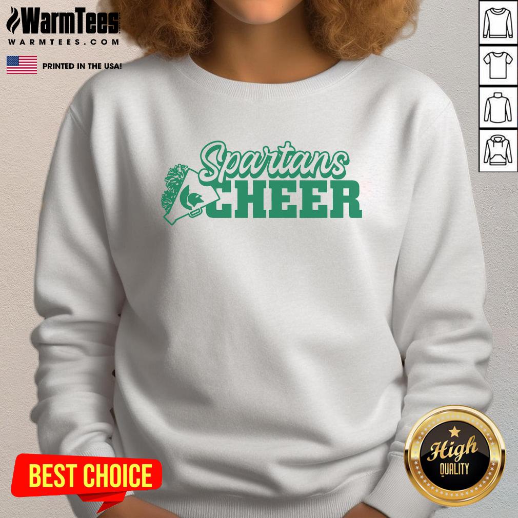 Official Spartans Cheer Block Sweatshirt Official Spartans Cheer Block Sweatshirt featuring bold graphics and cozy fabric for ultimate fan comfort.