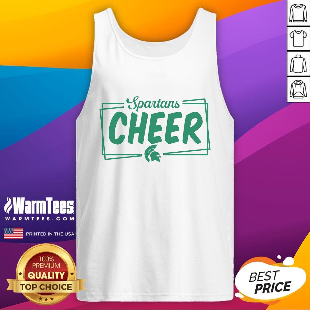 Official Spartans Cheer Box Tank Top Official Spartans Cheer Box Tank Top featuring vibrant colors and team logo, perfect for game day or cheer events.