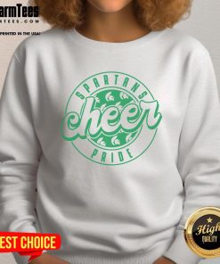 Official Spartans Cheer Circle Sweatshirt featuring a bold design and vibrant colors, perfect for fans and cheerleaders.
