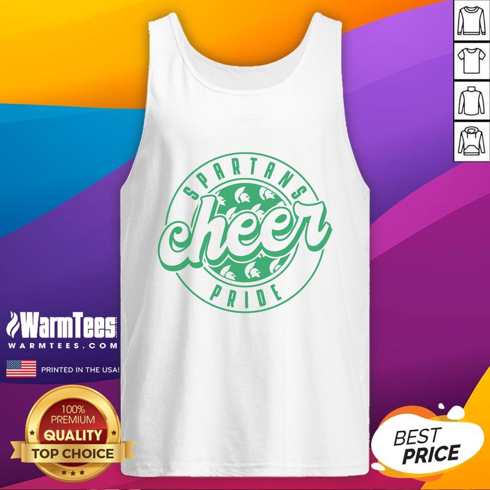 Official Spartans Cheer Circle Tank Top Official Spartans Cheer Circle Tank Top in vibrant colors, perfect for game day and supporting your team spirit.