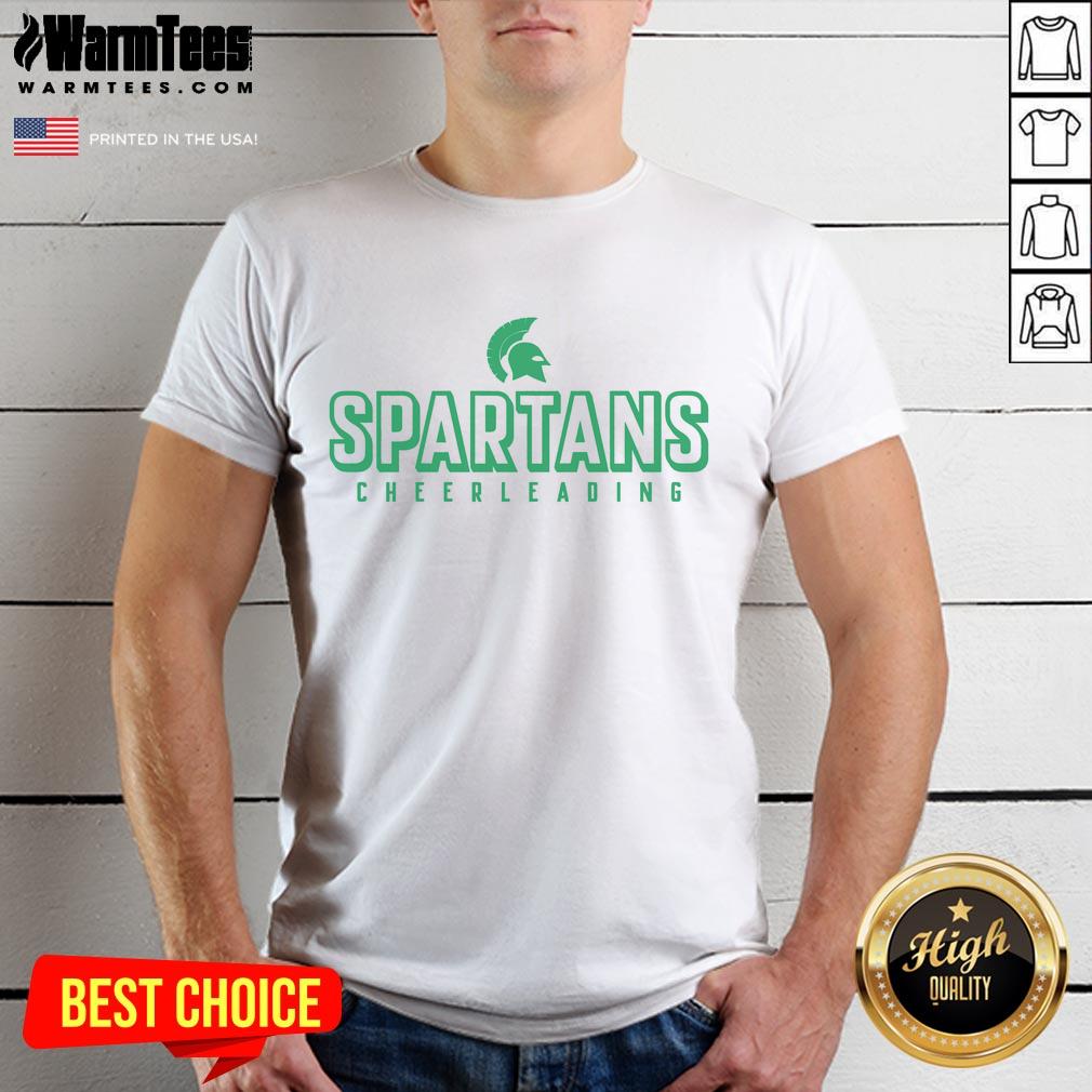 Official Spartans Cheerleading T Shirt Official Spartans Cheerleading T-Shirt featuring vibrant team colors and logo, perfect for fans and cheerleaders alike.