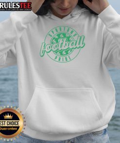 Official Spartans Football Circle Hoodie in navy blue, featuring the Spartans logo and a comfortable design for fans.