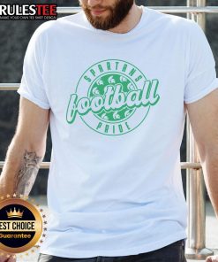 Official Spartans Football Circle T-Shirt featuring a bold logo, perfect for fans and players supporting the Spartans.