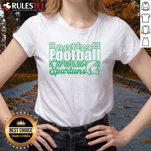 Official Spartans Football Ladies Tee featuring a stylish design perfect for fans of Spartans football.