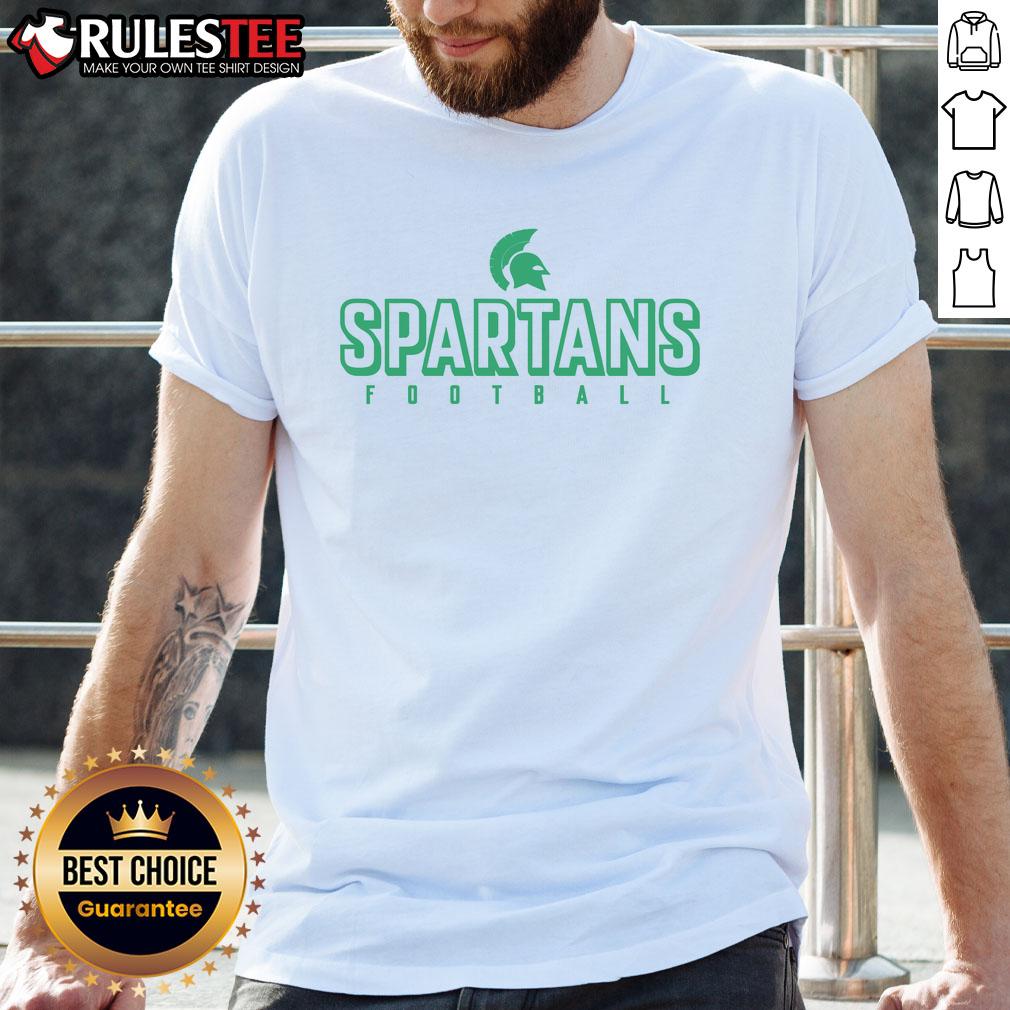 Official Spartans Football T Shirt Official Spartans Football T-Shirt featuring bold team logo and vibrant colors, perfect for fans and game day attire.