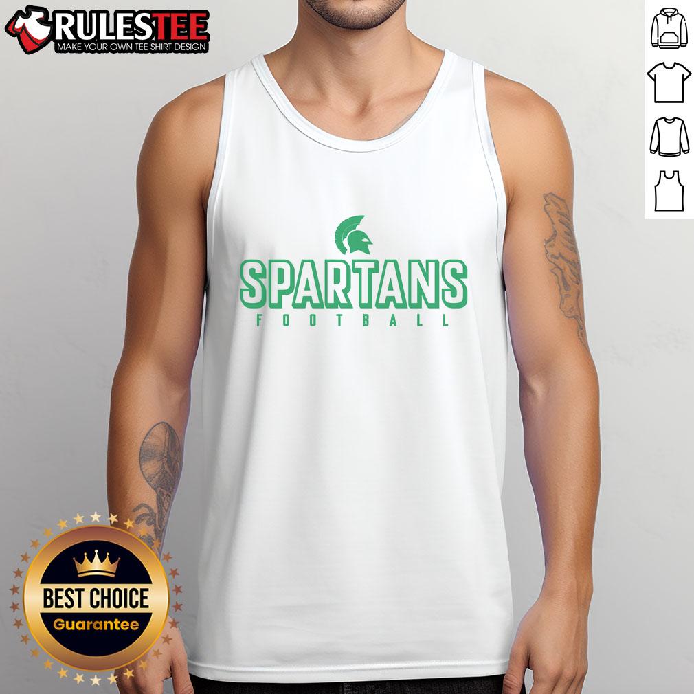 Official Spartans Football Tank Top Official Spartans Football Tank Top featuring bold team logo and vibrant colors, perfect for game day and casual wear.