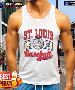 Vintage tank top featuring the official St. Louis baseball logo, perfect for fans and collectors.