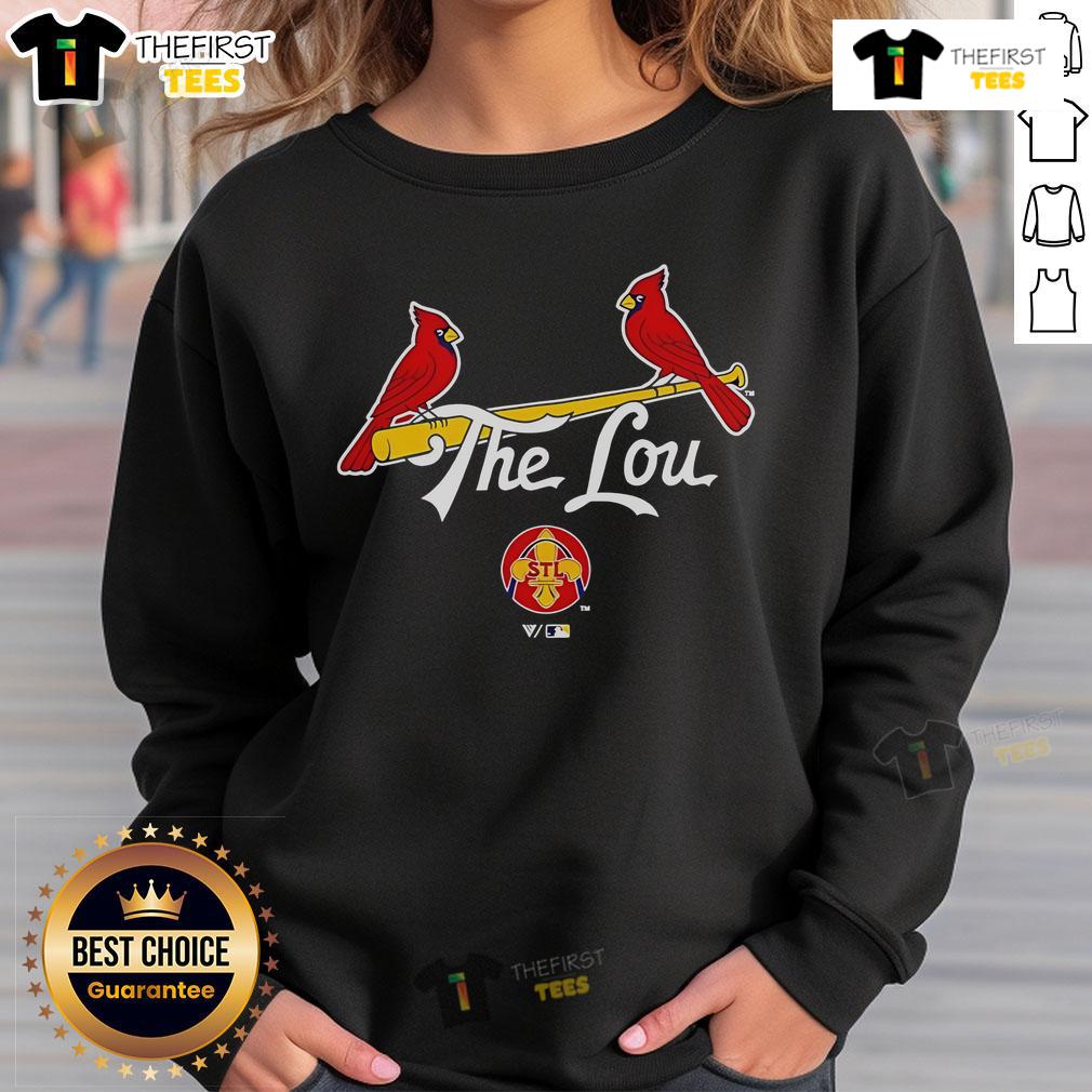 Official St. Louis Cardinals The Lou Logo Sweatshirt Official St. Louis Cardinals The Lou Logo Sweatshirt featuring vibrant team colors and stylish design for fans.