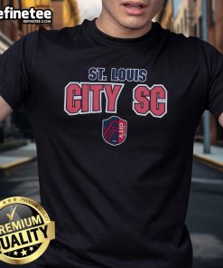 Official St. Louis City SC Legendary Slub T-Shirt featuring a stylish design and vibrant team colors for fans.