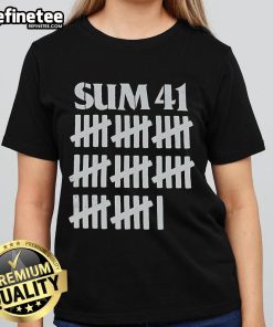 Official Sum 41 Ladies Tee featuring a stylish design, perfect for fans of the band and casual everyday wear.