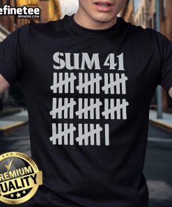 Official Sum 41 T-Shirt featuring a bold logo design, perfect for fans of the iconic punk rock band.