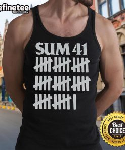 Official Sum 41 tank top featuring band logo and vibrant design, perfect for fans and casual wear enthusiasts.