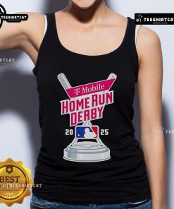 Alt Text: Official T-Mobile Home Run Derby 2025 MLB logo tank top featuring a vibrant design for baseball fans.