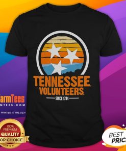 Vintage Tennessee Volunteers T-Shirt since 1794 featuring classic logo and distressed design for fans and collectors.