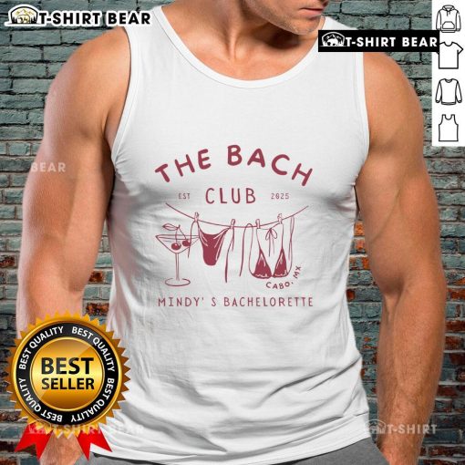 Official The Bach Club Est 2025 Mindy's Bachelorette Tank Top in stylish design for fun bridal party celebrations.