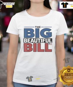 Official Big Beautiful Bill American Ladies Tee featuring a stylish design, perfect for casual wear and celebrating beauty.