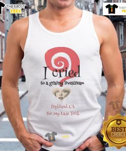Official The End I Cried To A Grainy Livestream tank top featuring a vintage design, perfect for fans of nostalgic apparel.