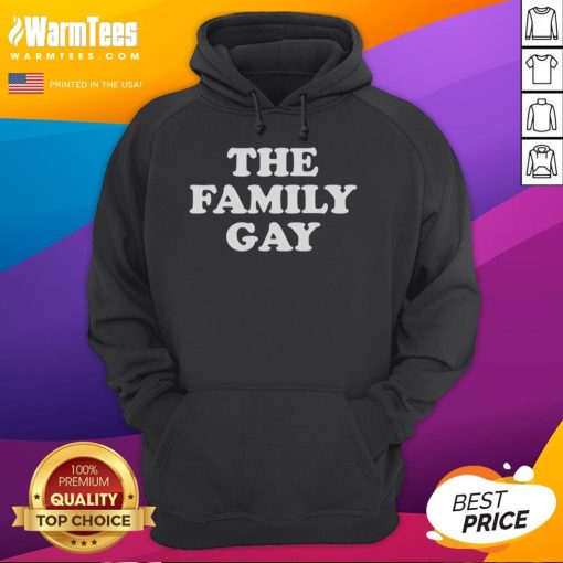 Official The Family Gay Hoodie featuring vibrant colors and a stylish design, perfect for LGBTQ+ pride and casual wear.