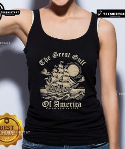 Official The Great Gulf of America Est. 2025 tank top featuring a stylish design and vibrant colors for summer wear.