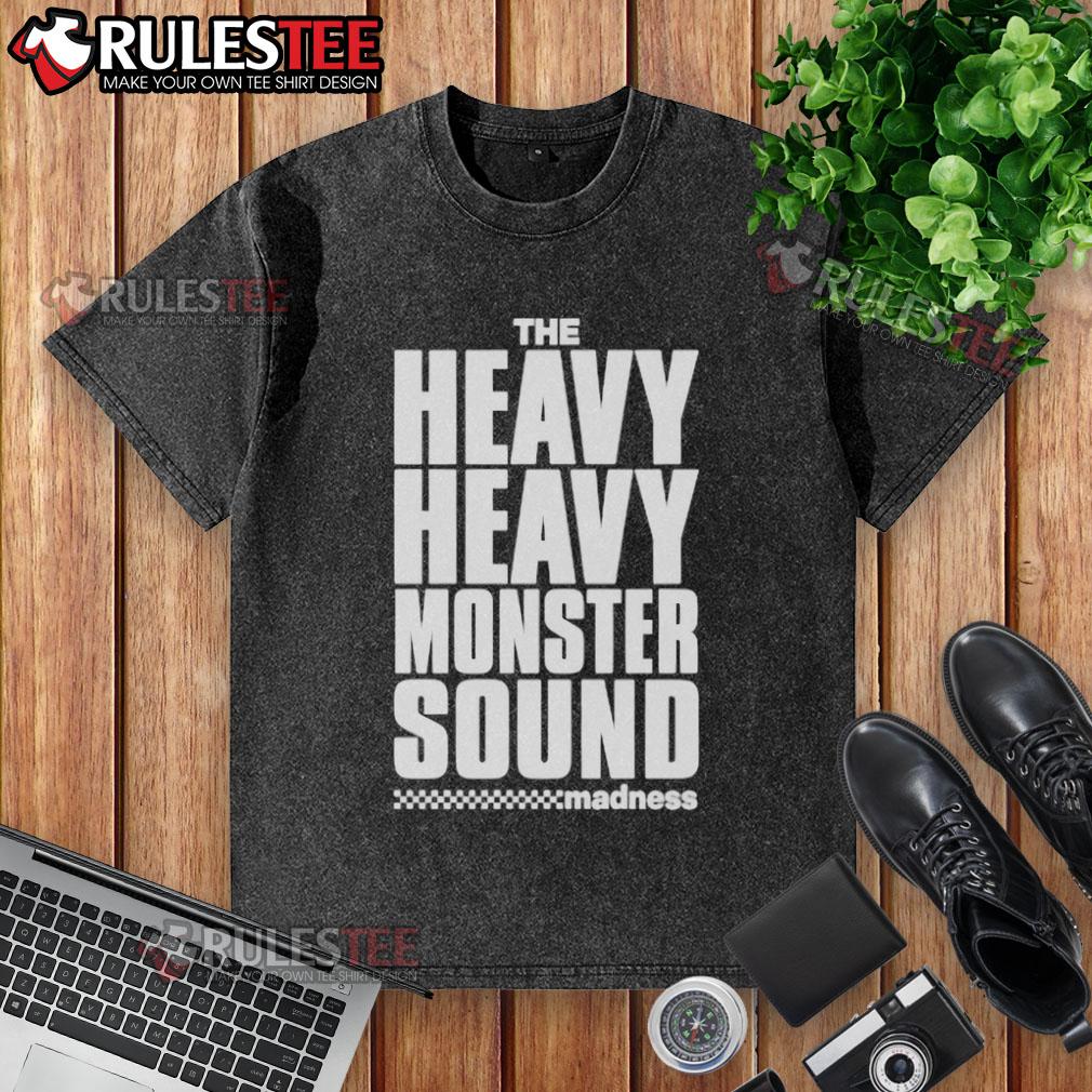 Official The Heavy Heavy Monster Sound Madness Washed T Shirt Official The Heavy Heavy Monster Sound Madness Washed T-Shirt in soft fabric, featuring vibrant graphics and a relaxed fit.