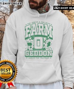 Alt Text: Official Iowish and Irish Farm OGeddon Gaelic Football max collegiate hoodie displayed on a mannequin.