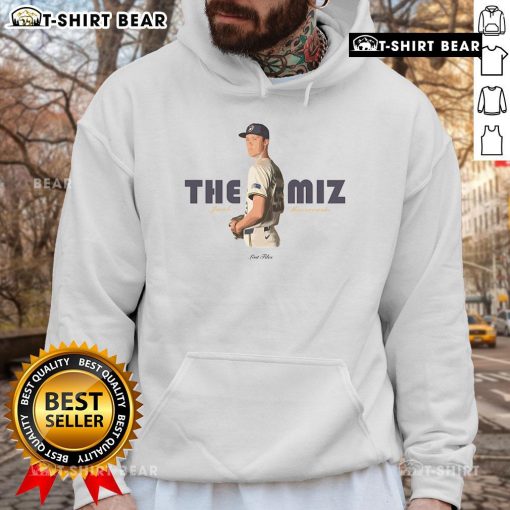 Official The Miz Jacob Misiorowski Milwaukee Brewers hoodie featuring team colors and logo, perfect for fans.