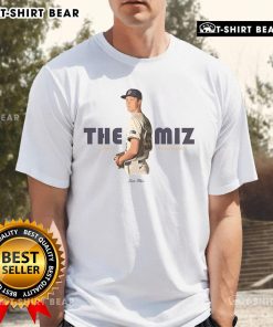 Official The Miz Jacob Misiorowski Milwaukee Brewers T-Shirt showcasing team logo and player name in vibrant colors.