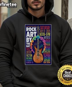 Official The Rock Poster Society event in Alameda, CA, July 12th, 2025, featuring a guitar hoodie design.