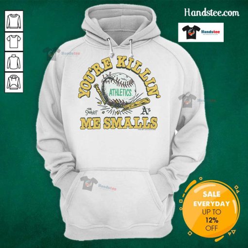 Official The Sandlot X Athletics You're Killin' Me Smalls Hoodie featuring classic design and cozy fit for fans.