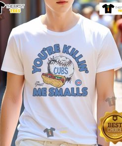 Official The Sandlot X Chicago Cubs 'You're Killin' Me Smalls' T-Shirt displaying iconic quote and team logo.