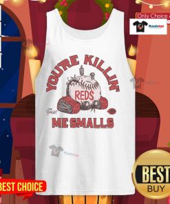 Official The Sandlot X Cincinnati Reds tank top featuring You're Killin' Me Smalls design, perfect for baseball fans.