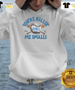 Official The Sandlot x Kansas City Royals You're Killin' Me Smalls hoodie featuring classic movie graphics and team logo.